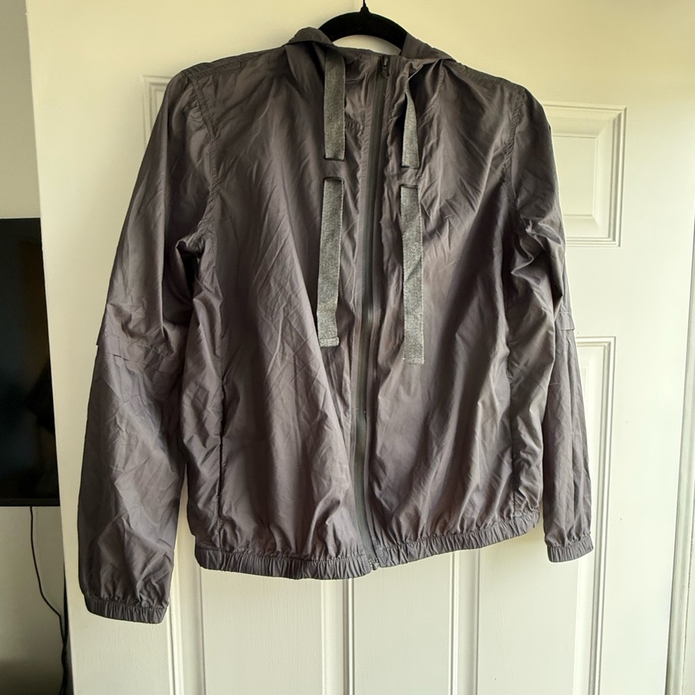 ZYIA Women's Charcoal Windbreaker Jacket